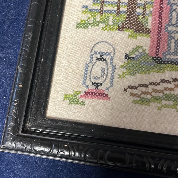“A Place in the Country” VTG Cross-stitch Picture - Picture 4 of 6